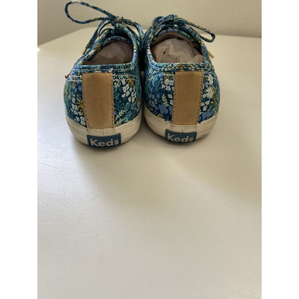Keds x Rifle Paper Co Champion Meadow Blue Floral Sneakers Size 7